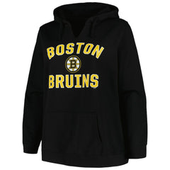 Boston Bruins Profile Women's Plus Size Arch Over Logo Pullover Hoodie -  NHL Hoodies