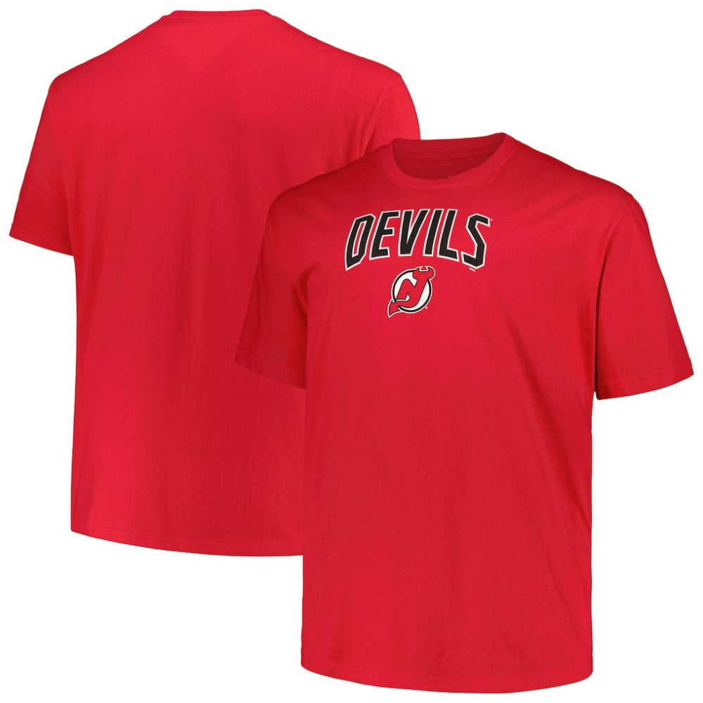 New Jersey Devils Profile Big & Tall Arch Over Logo T-Shirt -  NHL T-shirts