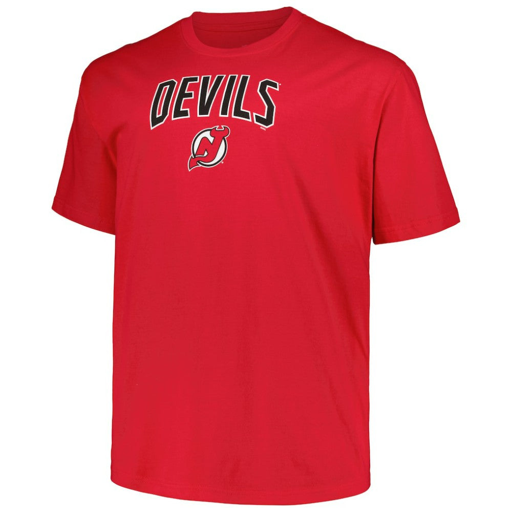 New Jersey Devils Profile Big & Tall Arch Over Logo T-Shirt -  NHL T-shirts