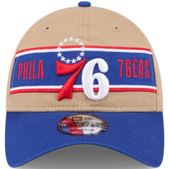 Tan/Royal Philadelphia 76ers 2024 NBA Draft 9TWENTY Adjustable Hat | NBA