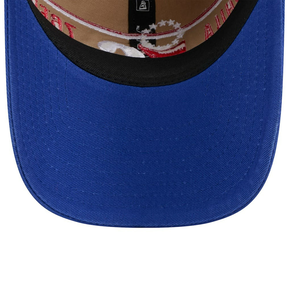 Tan/Royal Philadelphia 76ers 2024 NBA Draft 9TWENTY Adjustable Hat | NBA
