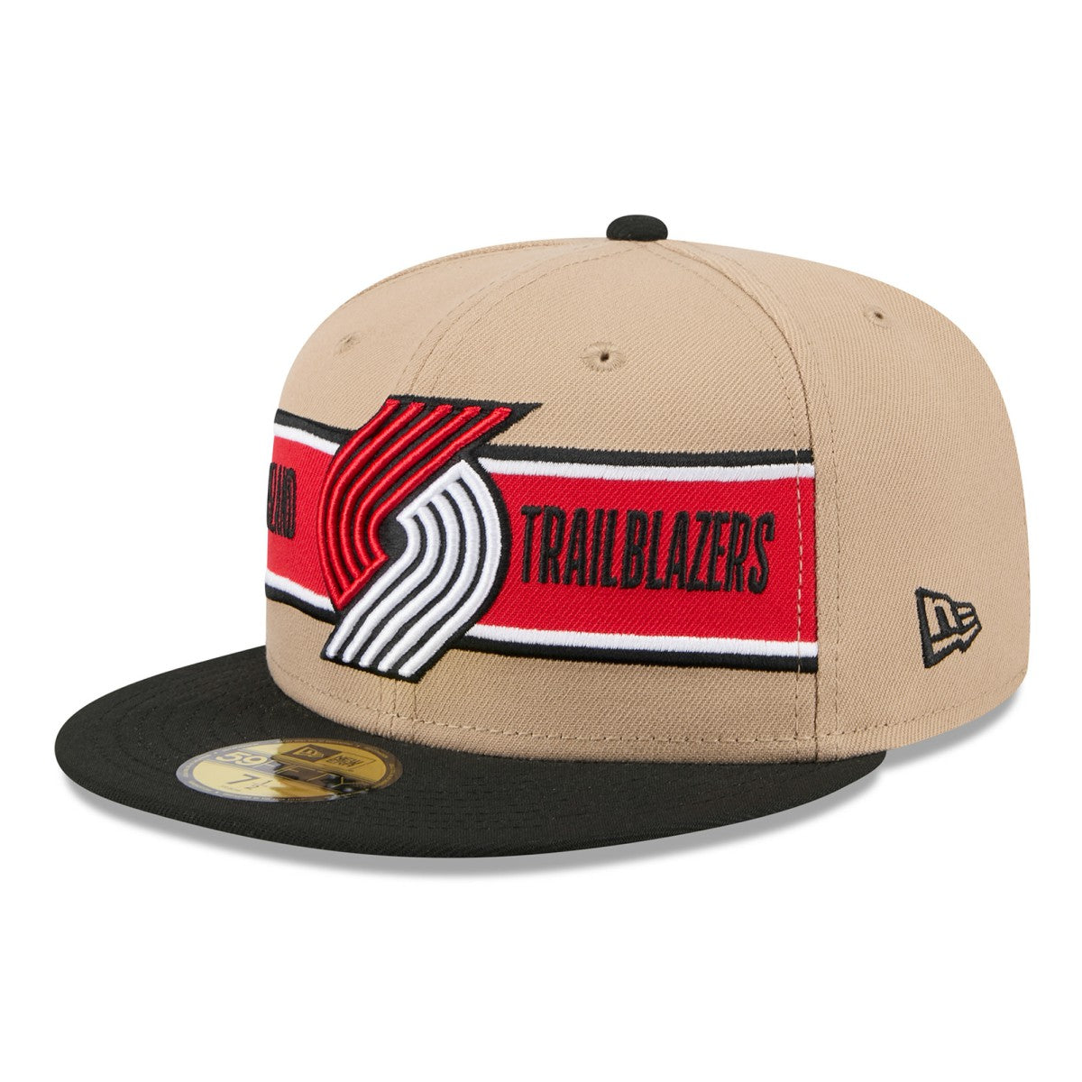 Tan/Black Portland Trail Blazers 2024 NBA Draft 59FIFTY Fitted Hat | NBA