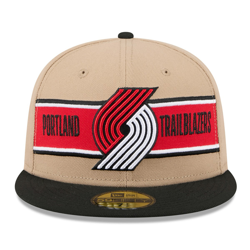 Tan/Black Portland Trail Blazers 2024 NBA Draft 59FIFTY Fitted Hat | NBA