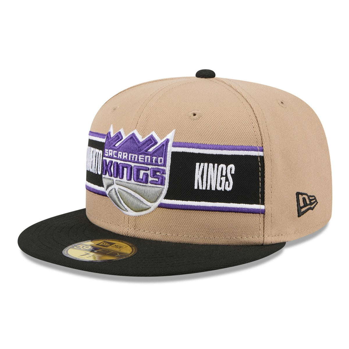 Tan/Black Sacramento Kings 2024 NBA Draft 59FIFTY Fitted Hat | NBA