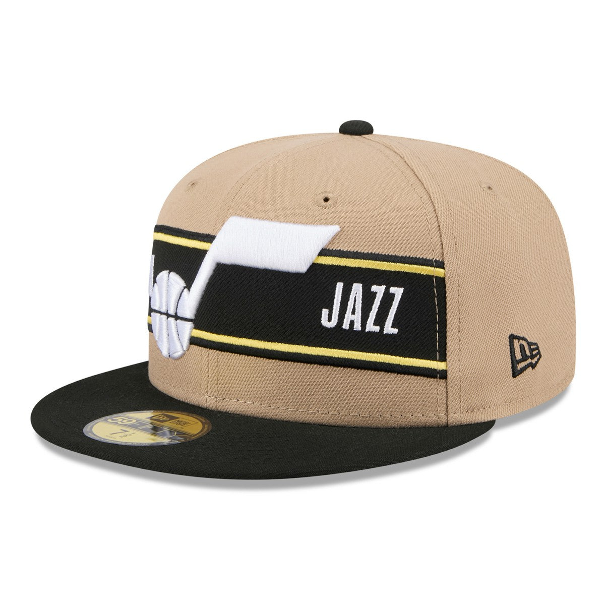 Tan/Black Utah Jazz 2024 NBA Draft 59FIFTY Fitted Hat | NBA