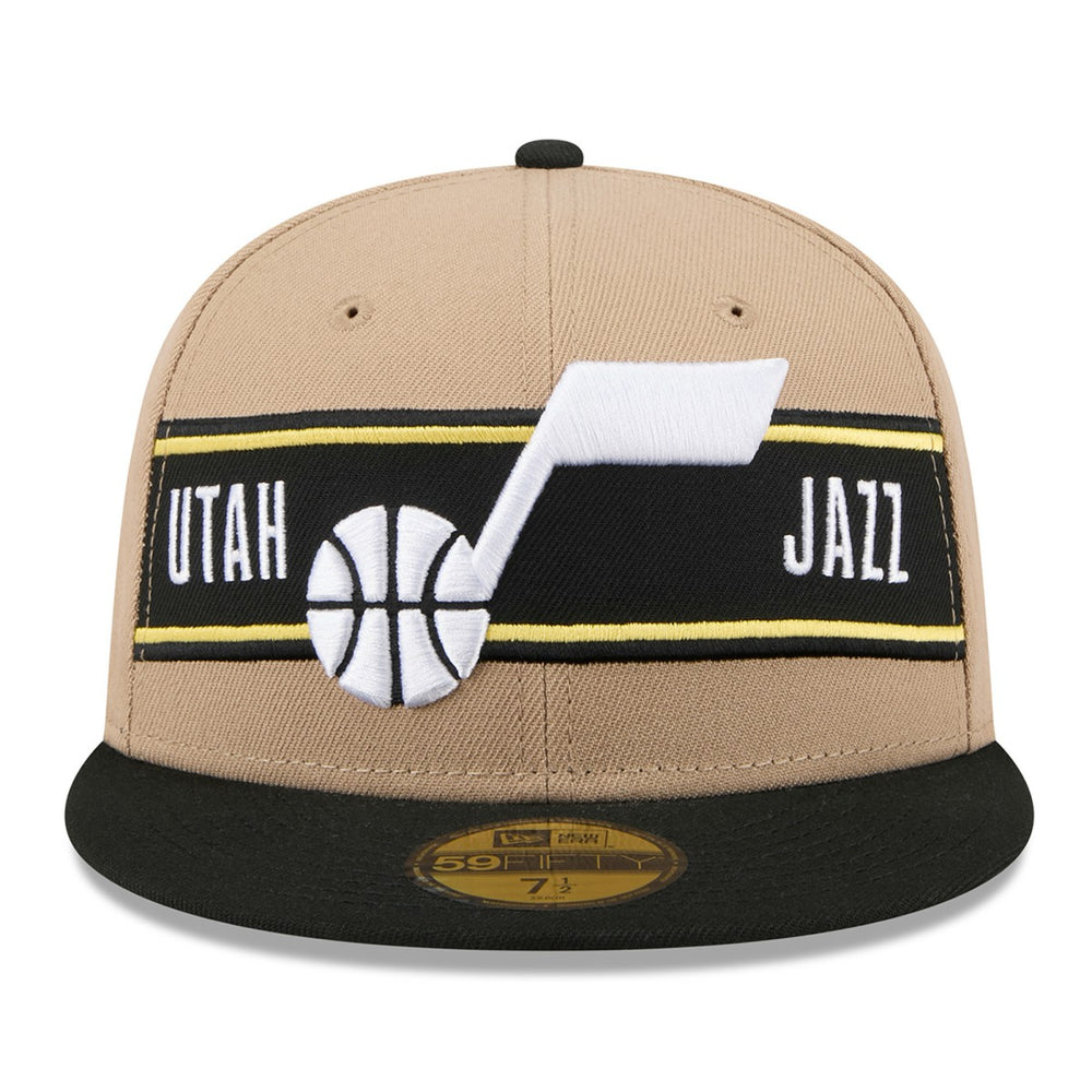 Tan/Black Utah Jazz 2024 NBA Draft 59FIFTY Fitted Hat | NBA