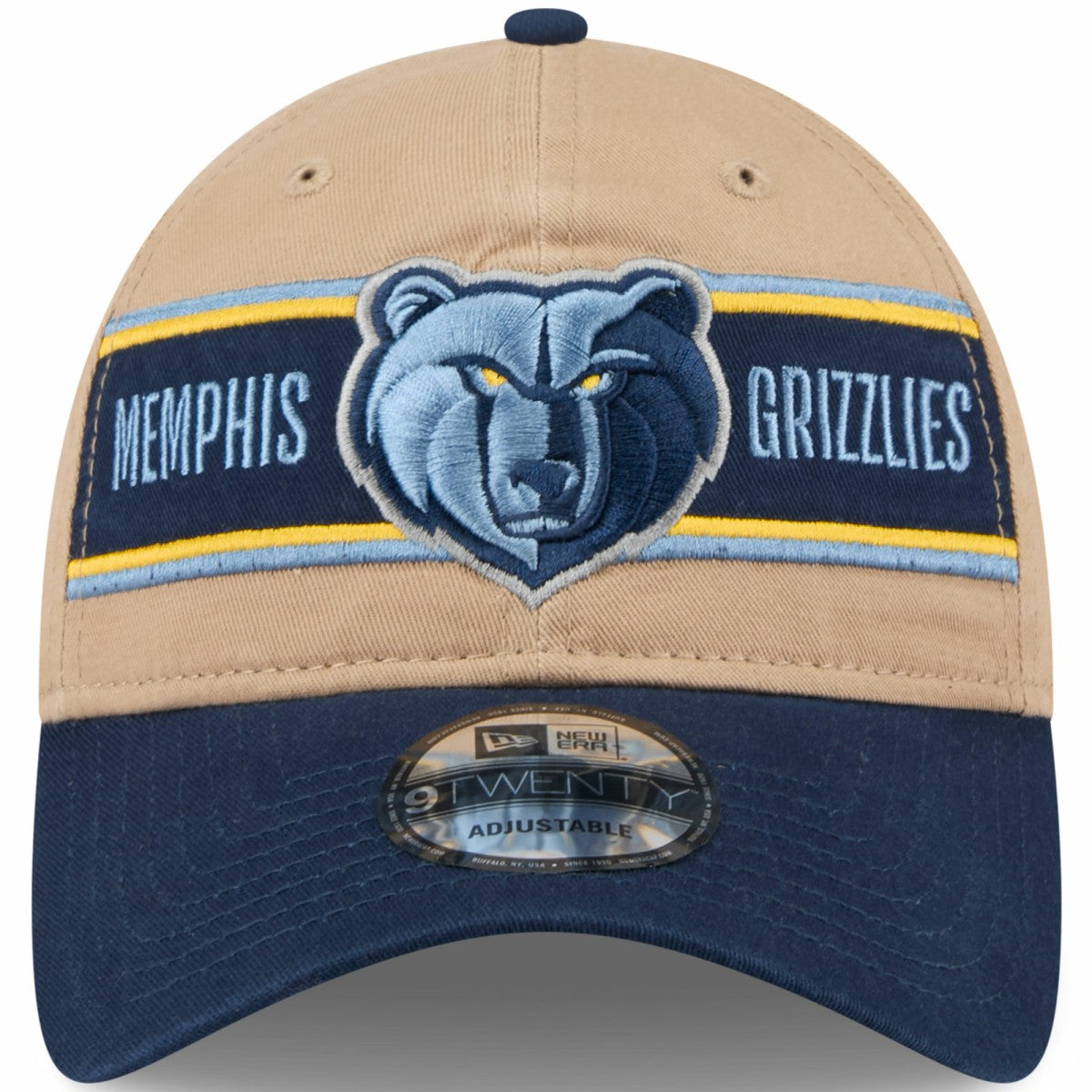 Tan/Navy Memphis Grizzlies 2024 NBA Draft 9TWENTY Adjustable Hat | NBA
