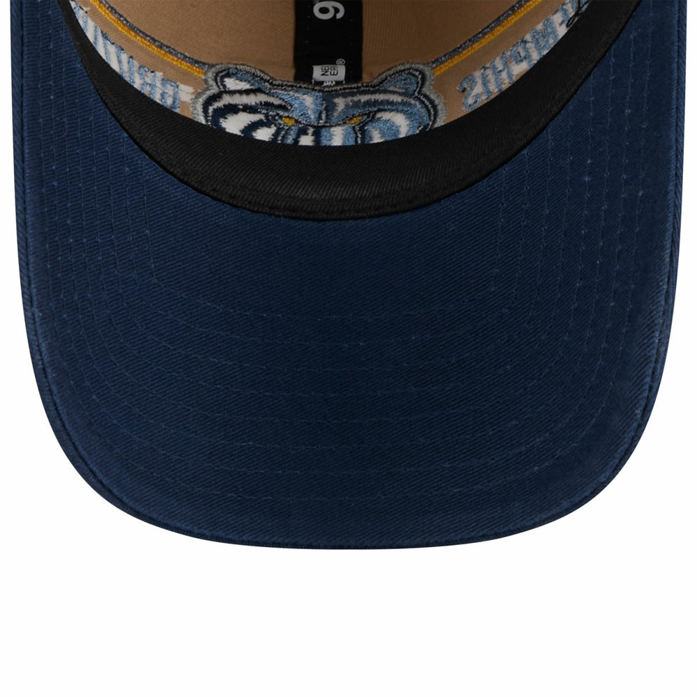 Tan/Navy Memphis Grizzlies 2024 NBA Draft 9TWENTY Adjustable Hat | NBA