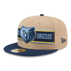 Tan/Navy Memphis Grizzlies 2024 NBA Draft 59FIFTY Fitted Hat | NBA