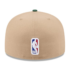 Tan/Hunter Green Milwaukee Bucks 2024 NBA Draft 59FIFTY Fitted Hat | NBA