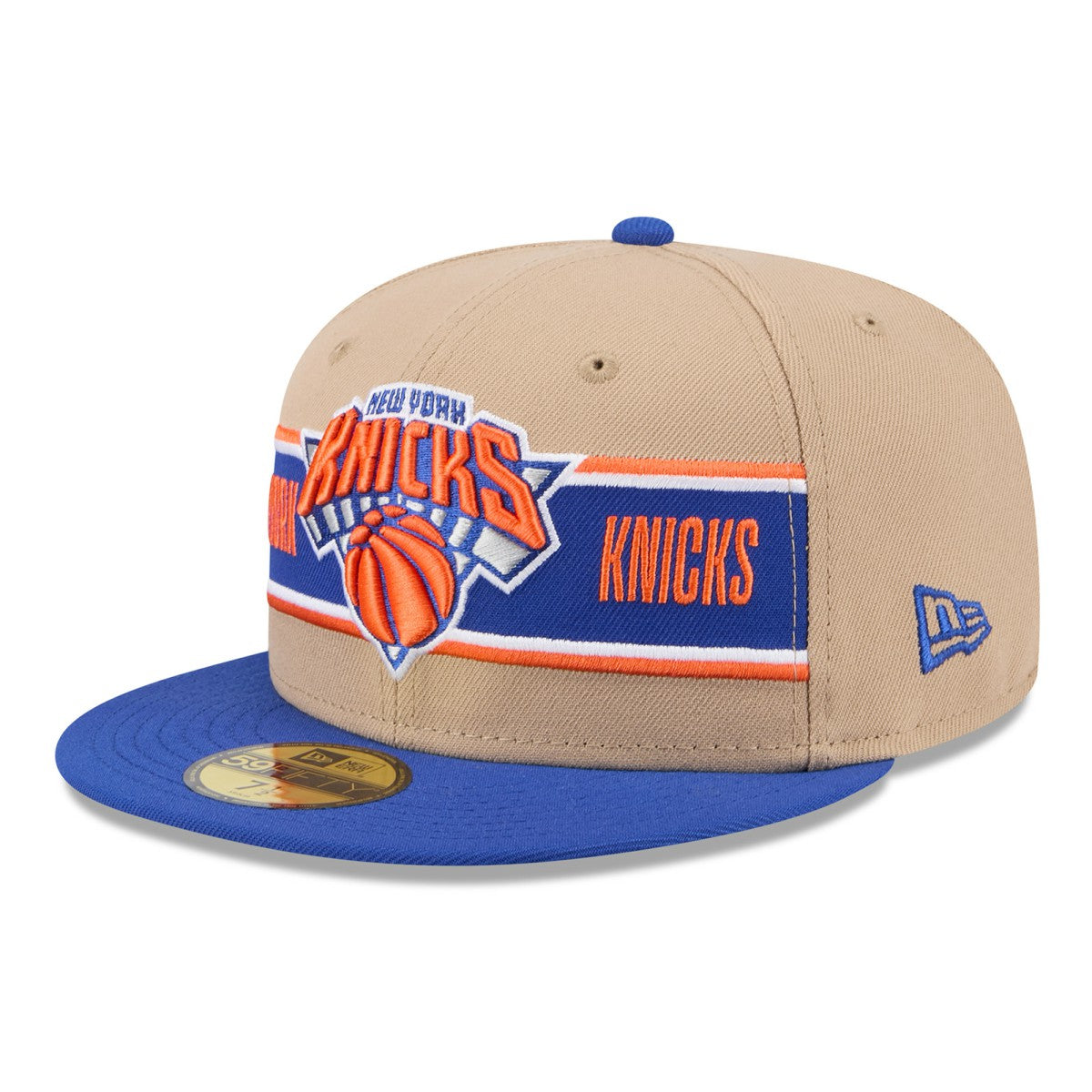 Tan/Blue New York Knicks 2024 NBA Draft 59FIFTY Fitted Hat | NBA
