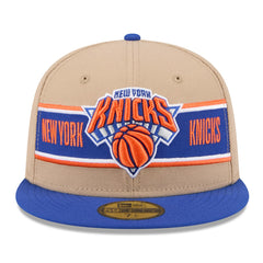 Tan/Blue New York Knicks 2024 NBA Draft 59FIFTY Fitted Hat | NBA