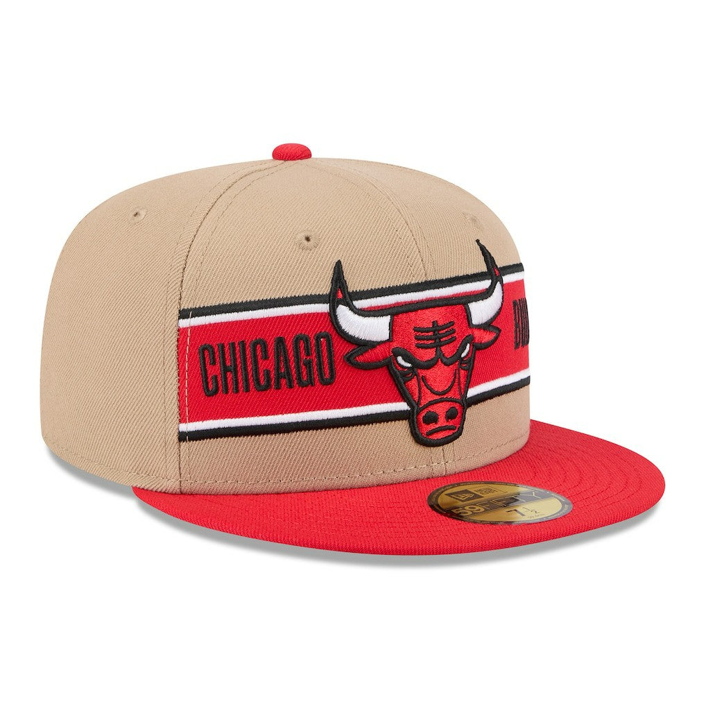 Tan/Red Chicago Bulls 2024 NBA Draft 59FIFTY Fitted Hat | NBA