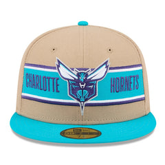 Tan/Teal Charlotte Hornets 2024 NBA Draft 59FIFTY Fitted Hat | NBA