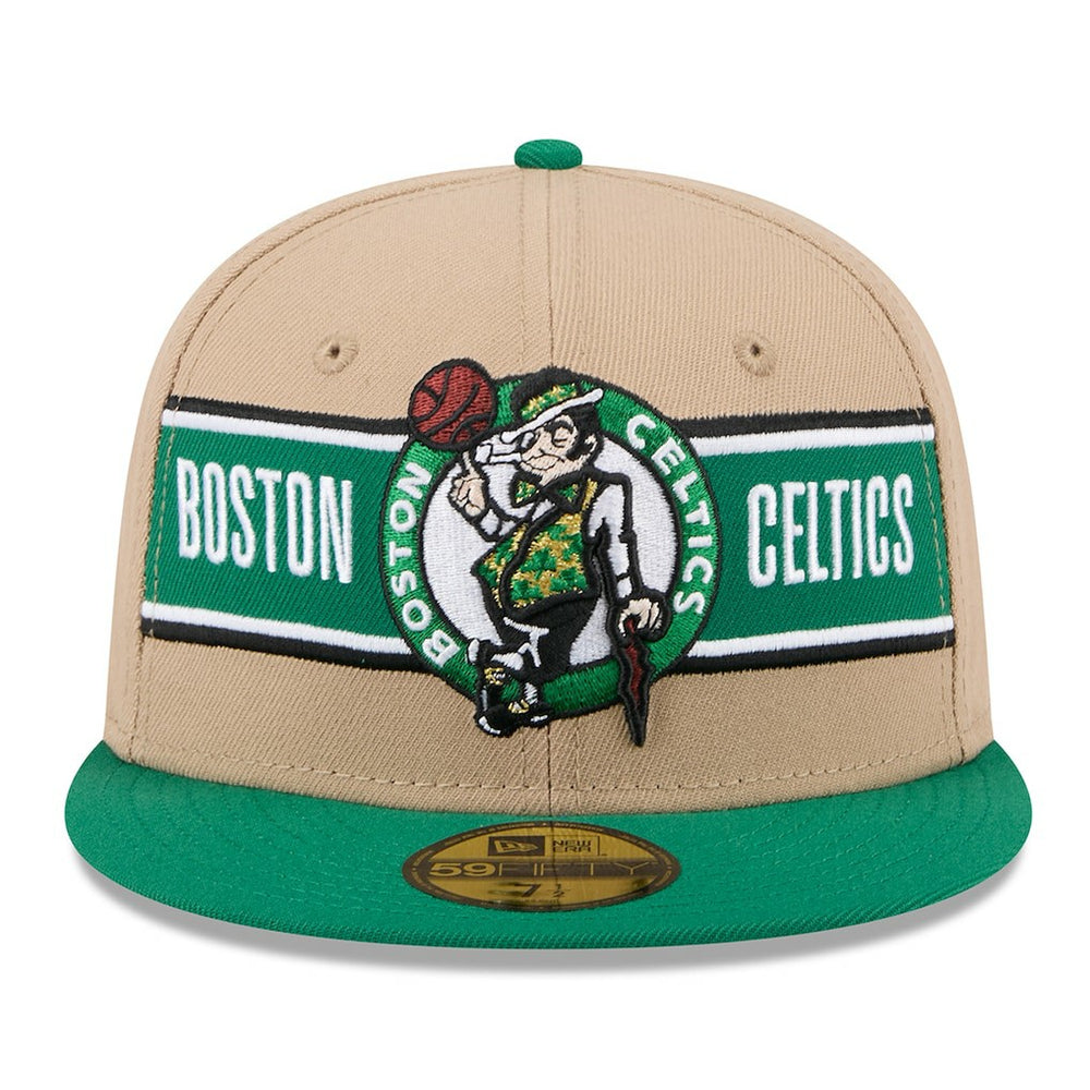 Tan/Kelly Green Boston Celtics 2024 NBA Draft 59FIFTY Fitted Hat | NBA