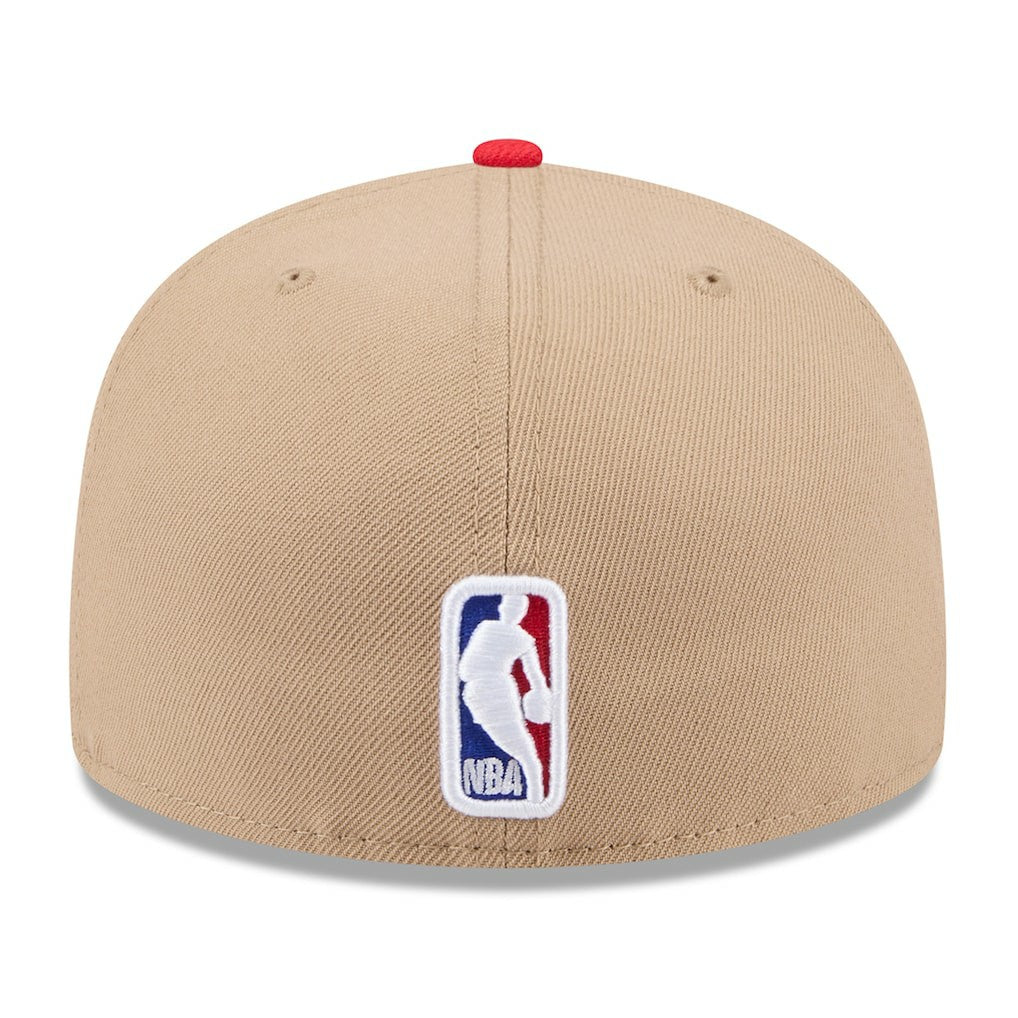 Tan/Red Atlanta Hawks 2024 NBA Draft 59FIFTY Fitted Hat | NBA