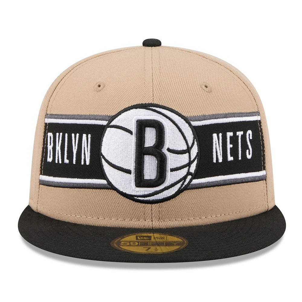 Tan/Black Brooklyn Nets 2024 NBA Draft 59FIFTY Fitted Hat | NBA