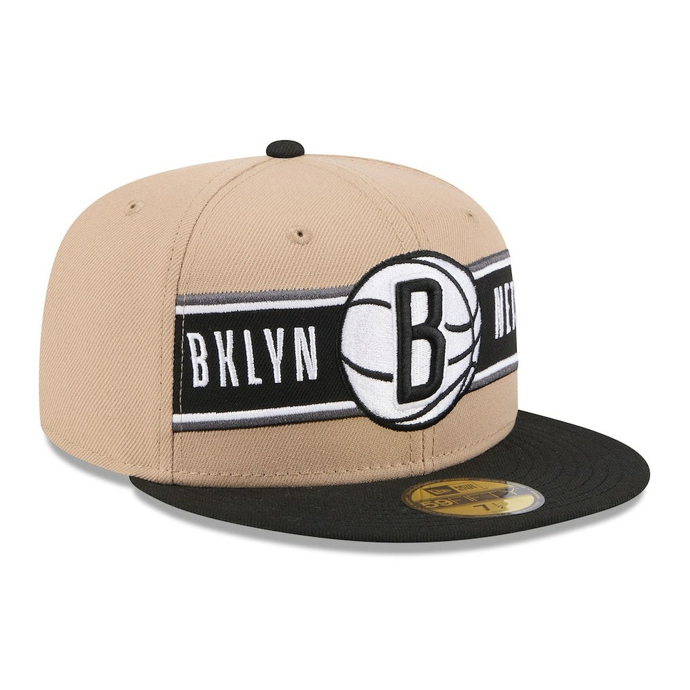 Tan/Black Brooklyn Nets 2024 NBA Draft 59FIFTY Fitted Hat | NBA