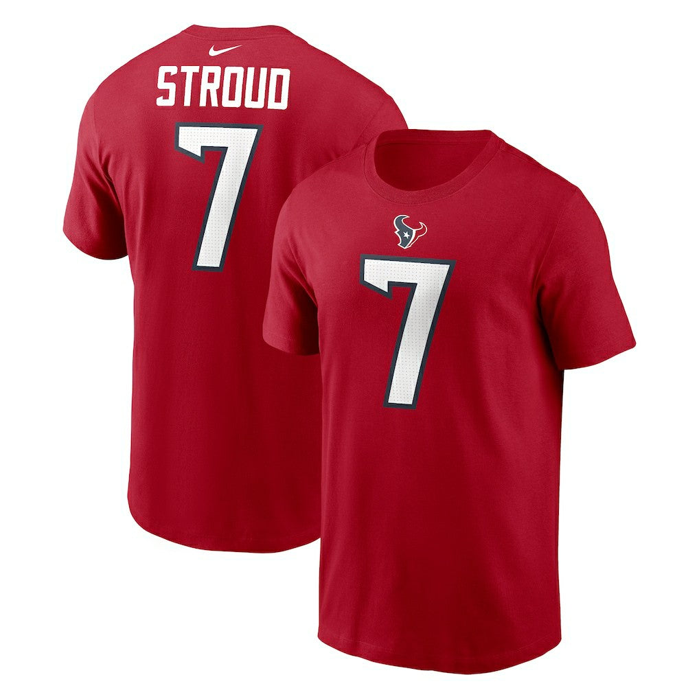 Houston Texans C.J. Stroud  Player Name & Number T-Shirt | NFL Sale
