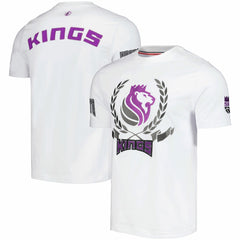 White Sacramento Kings FISLL Unisex Heritage Crest T-Shirt | NBA