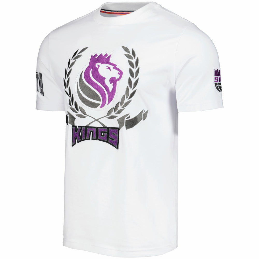 White Sacramento Kings FISLL Unisex Heritage Crest T-Shirt | NBA