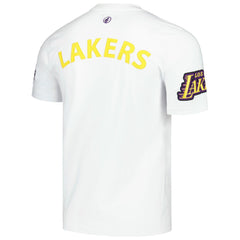 White Los Angeles Lakers FISLL Unisex Heritage Crest T-Shirt | NBA