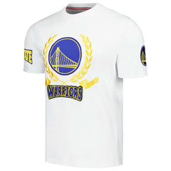 White Golden State Warriors FISLL Unisex Heritage Crest T-Shirt sale | NBA