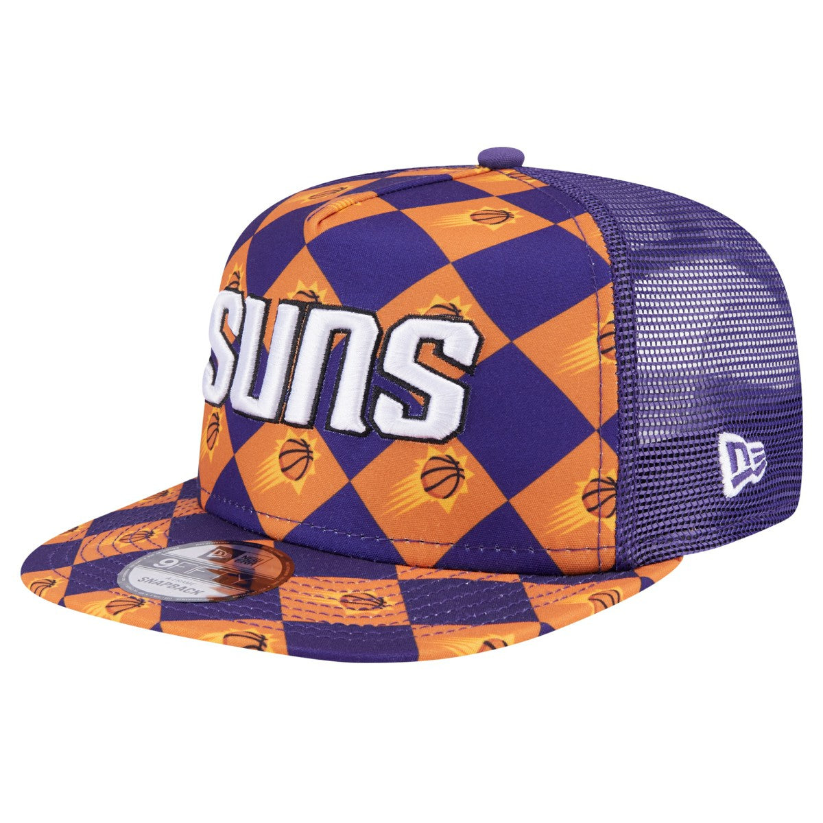 Purple Phoenix Suns Seeing Diamonds A-Frame Trucker 9FIFTY Snapback Hat | NBA