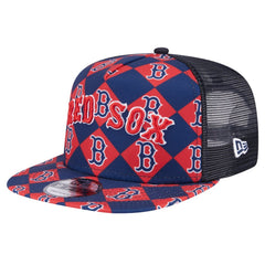 Boston Red Sox New Era Seeing Diamonds A-Frame Trucker 9FIFTY Snapback Hat - MLB Hats