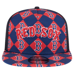 Boston Red Sox New Era Seeing Diamonds A-Frame Trucker 9FIFTY Snapback Hat - MLB Hats