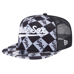 Chicago White Sox New Era Seeing Diamonds A-Frame Trucker 9FIFTY Snapback Hat - MLB Hats