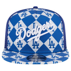 Los Angeles Dodgers New Era Seeing Diamonds A-Frame Trucker 9FIFTY Snapback Hat - MLB Hats