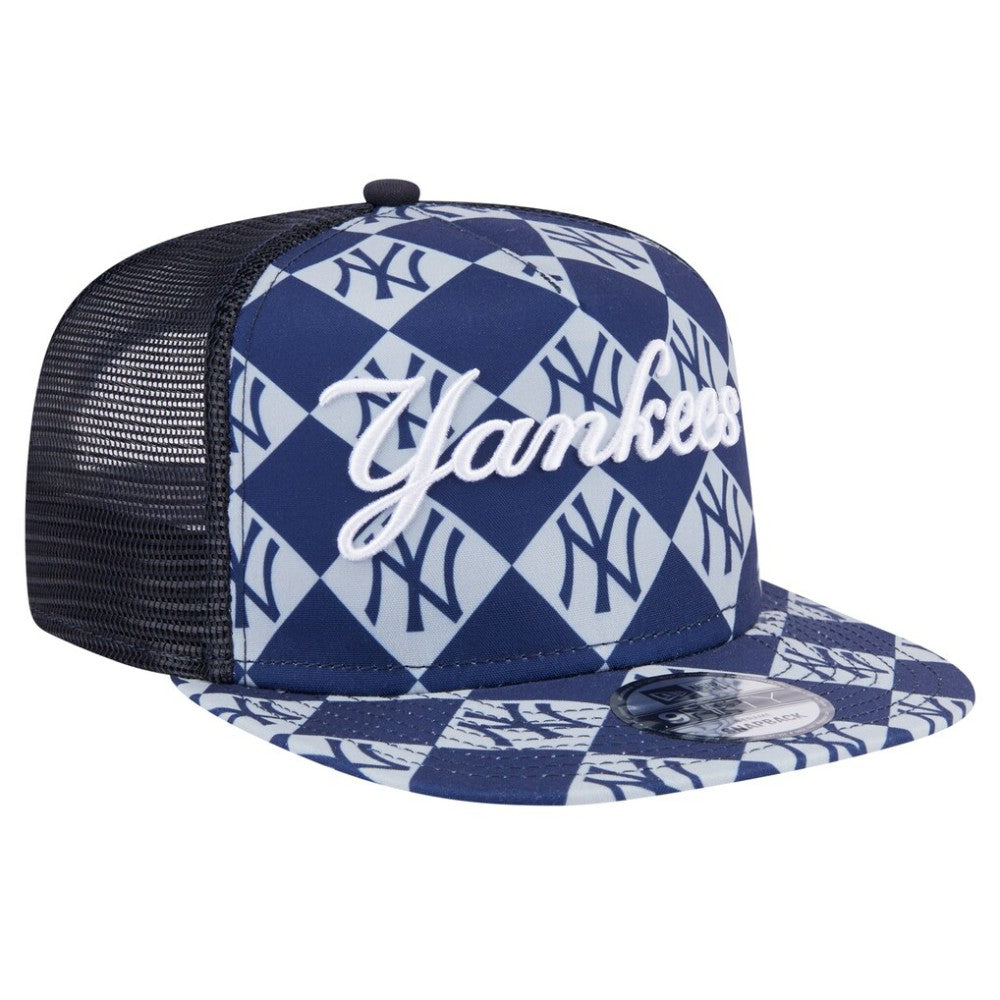 New York Yankees New Era Seeing Diamonds A-Frame Trucker 9FIFTY Snapback Hat - MLB Hats