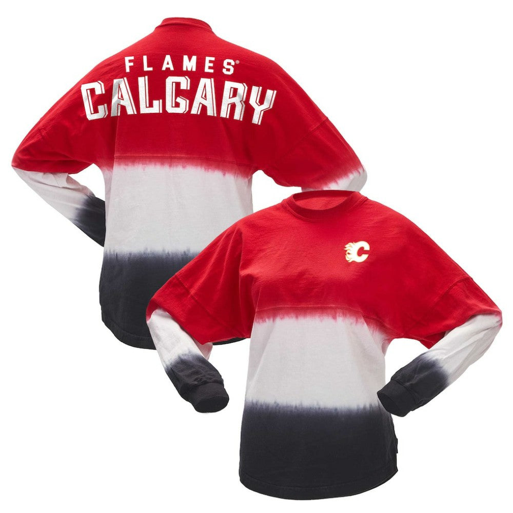 Calgary Flames Fanatics Women's Ombre Long Sleeve T-Shirt -  NHL T-shirts