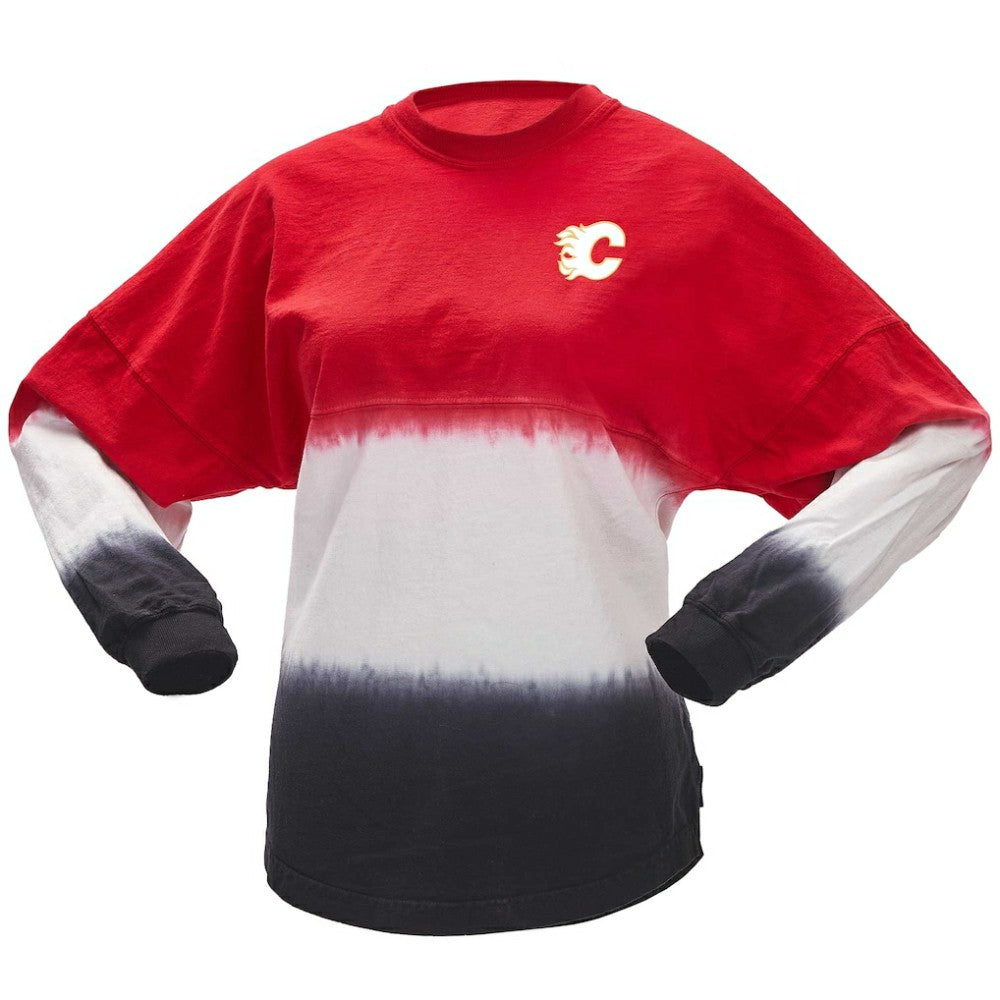Calgary Flames Fanatics Women's Ombre Long Sleeve T-Shirt -  NHL T-shirts