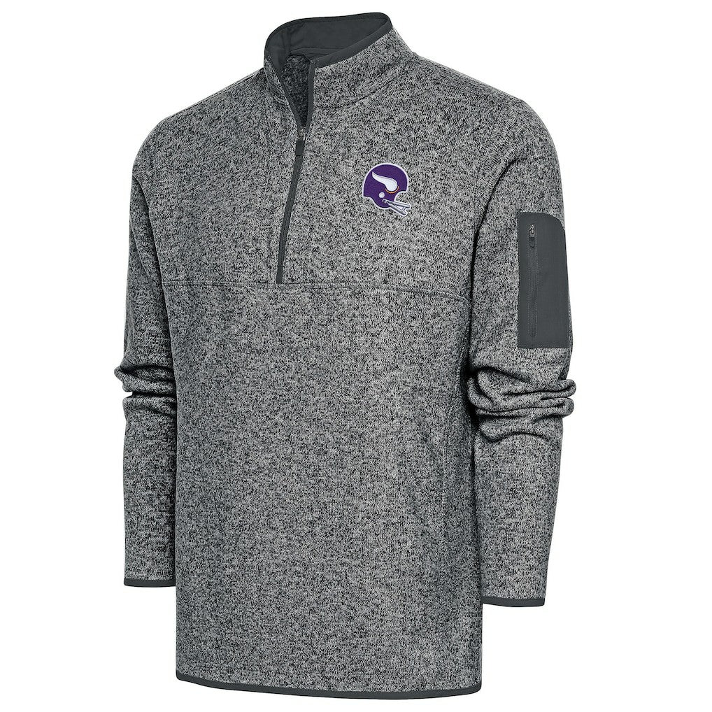 Minnesota Vikings Antigua Fortune Quarter-Zip Pullover Jacket | NFL US