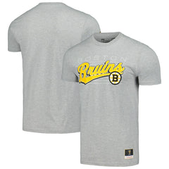 Boston Bruins Mitchell & Ness 100th Anniversary Script Sweep T-Shirt -  NHL T-shirts