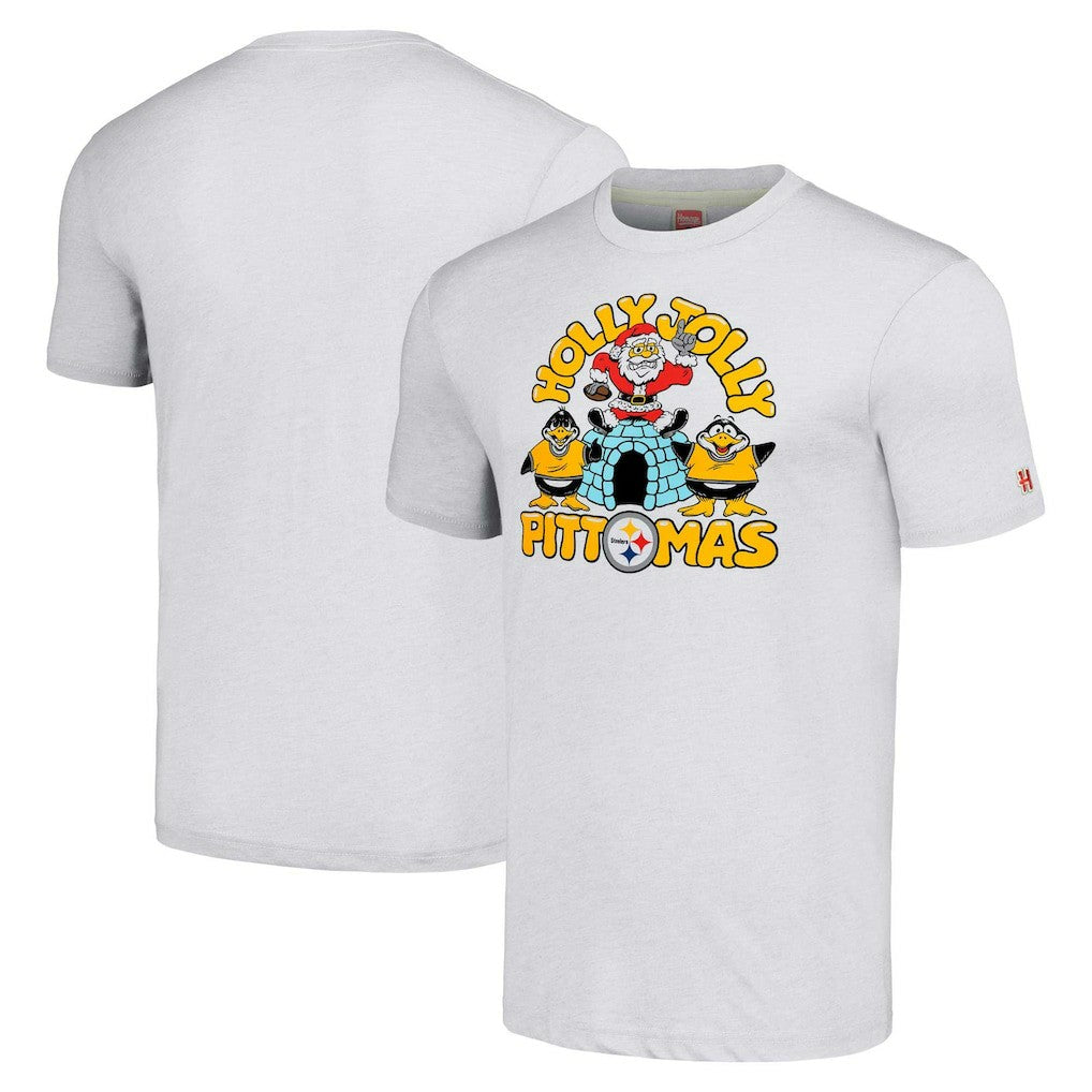 Pittsburgh Steelers Homage Unisex Holiday Tri-Blend T-Shirt | NFL US
