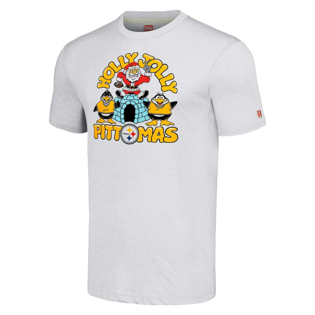 Pittsburgh Steelers Homage Unisex Holiday Tri-Blend T-Shirt | NFL US
