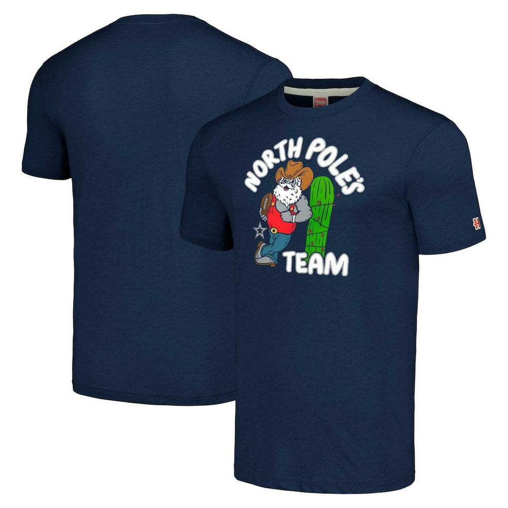 Dallas Cowboys Homage Unisex Holiday Tri-Blend T-Shirt | NFL On sale