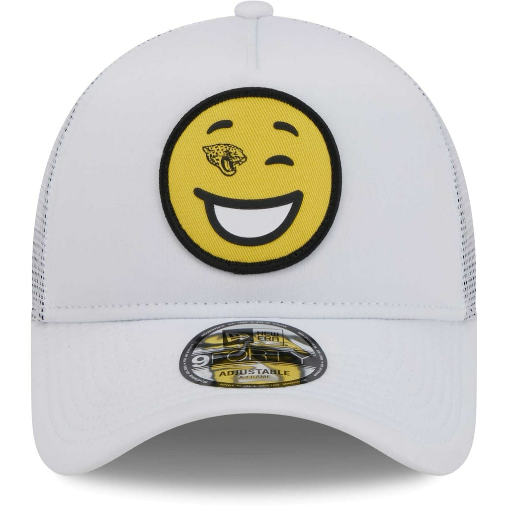 Jacksonville Jaguars Happy A-Frame Trucker 9FORTY Snapback Hat | NFL Sale