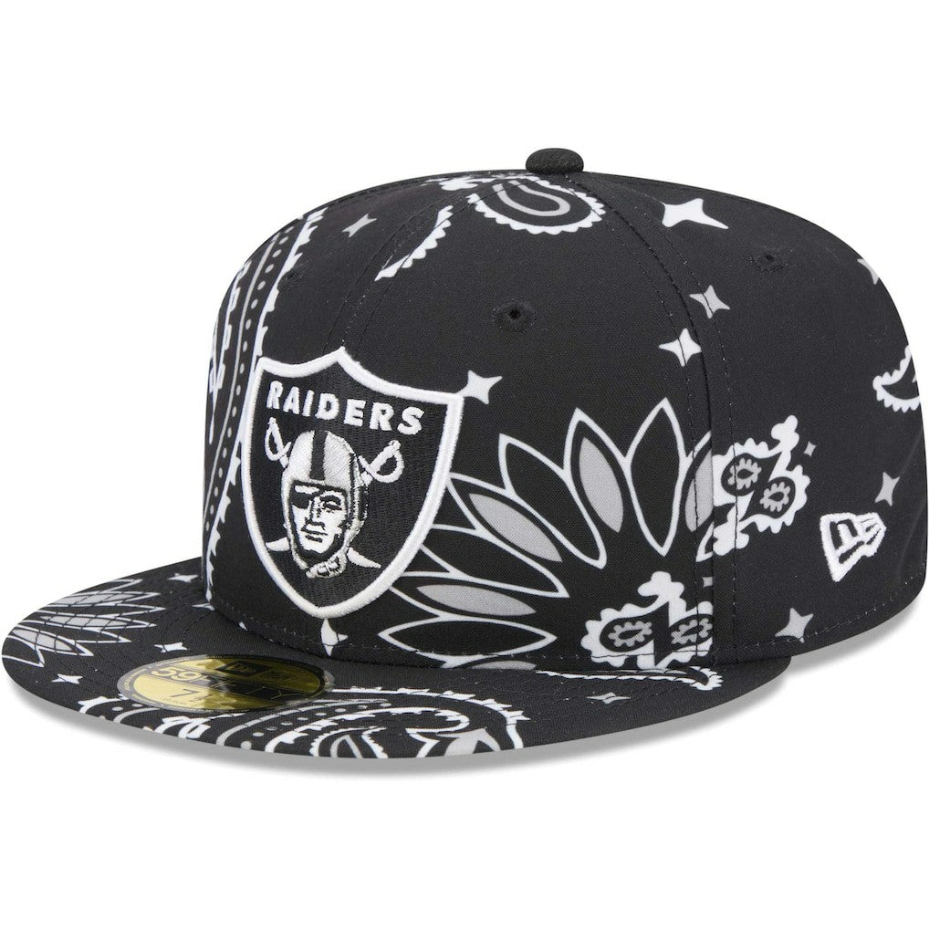 Las Vegas Raiders Paisley 59FIFTY Fitted Hat | NFL Online