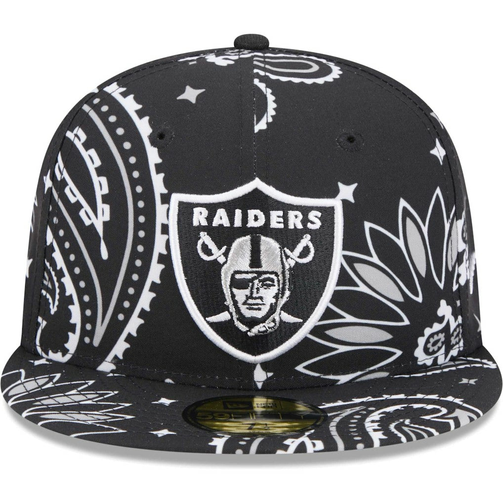 Las Vegas Raiders Paisley 59FIFTY Fitted Hat | NFL Online
