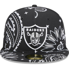 Las Vegas Raiders Paisley 59FIFTY Fitted Hat | NFL Online