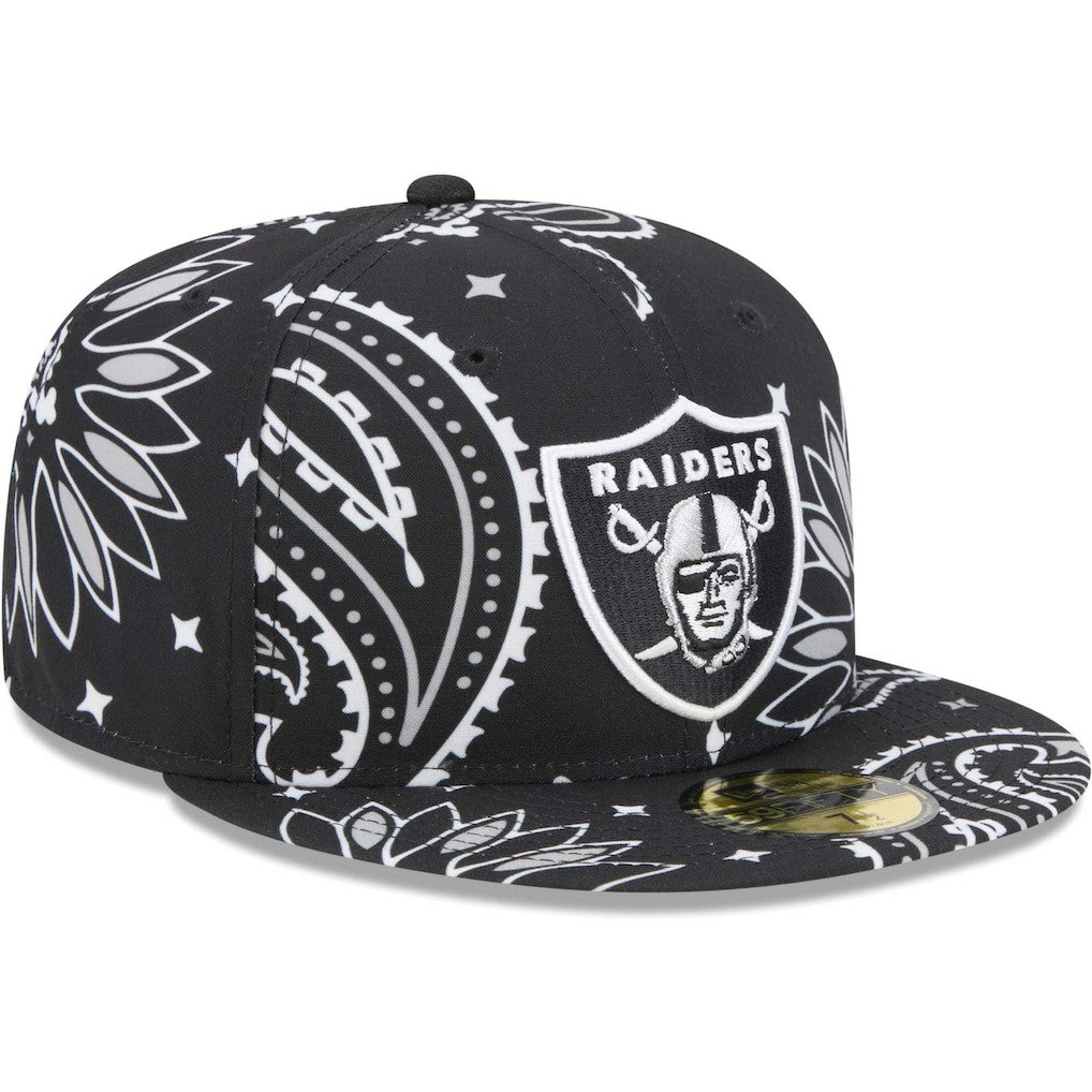 Las Vegas Raiders Paisley 59FIFTY Fitted Hat | NFL Online
