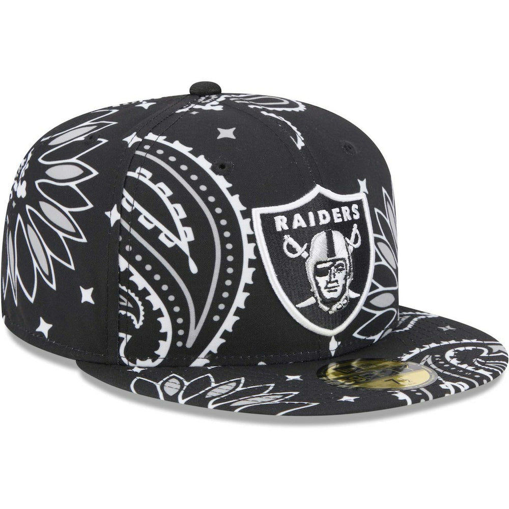 Las Vegas Raiders Paisley 59FIFTY Fitted Hat | NFL Online