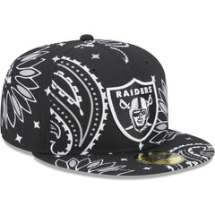 Las Vegas Raiders Paisley 59FIFTY Fitted Hat | NFL Online