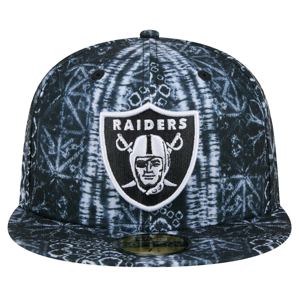 Las Vegas Raiders Shibori 59FIFTY Fitted Hat | NFL Discount