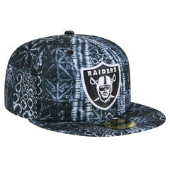 Las Vegas Raiders Shibori 59FIFTY Fitted Hat | NFL Discount