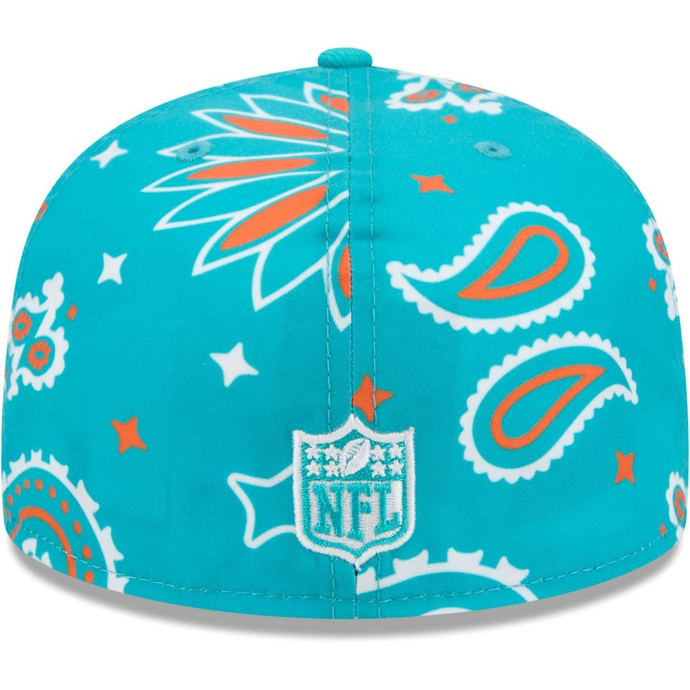 Miami Dolphins Paisley 59FIFTY Fitted Hat | NFL Hot